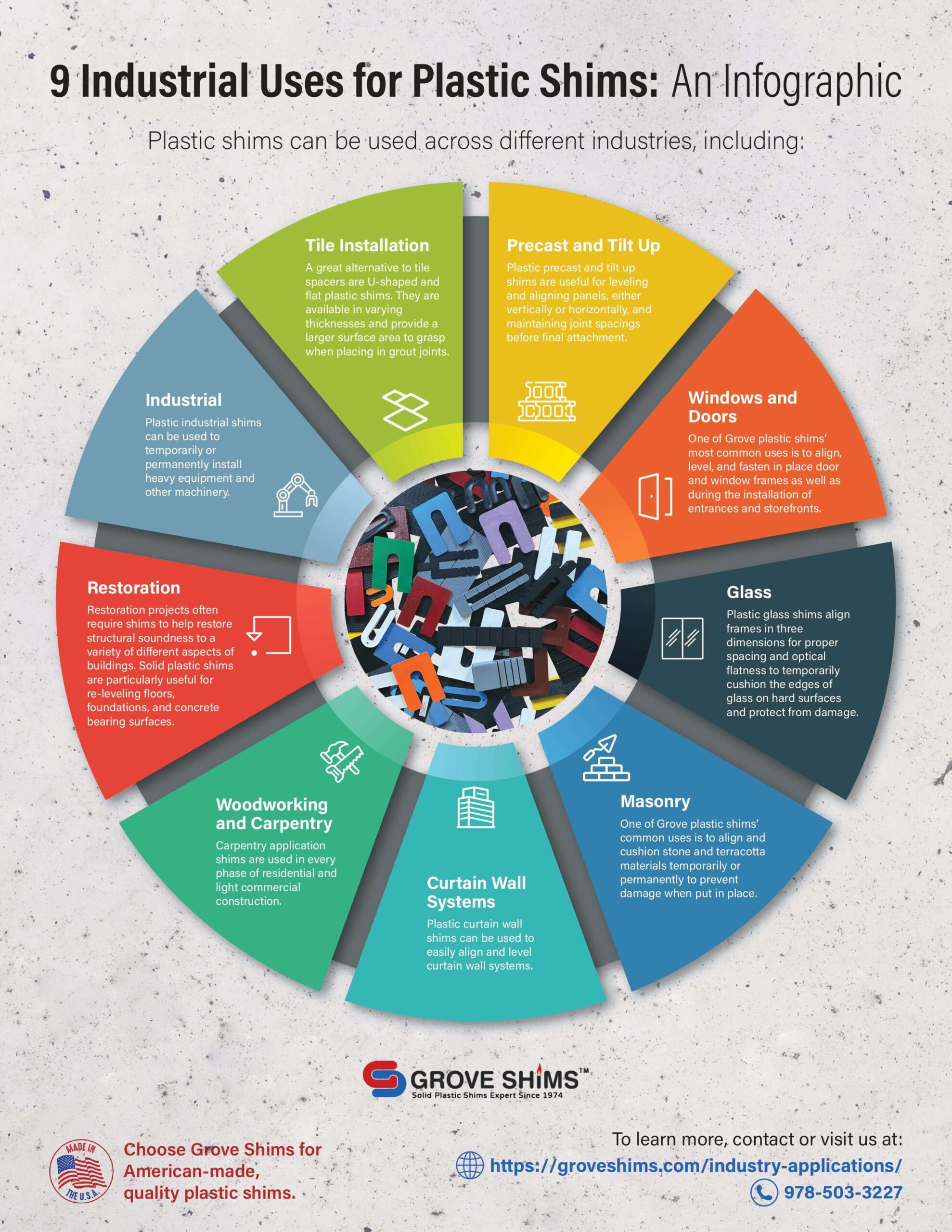 9 uses for plastic shims infographic