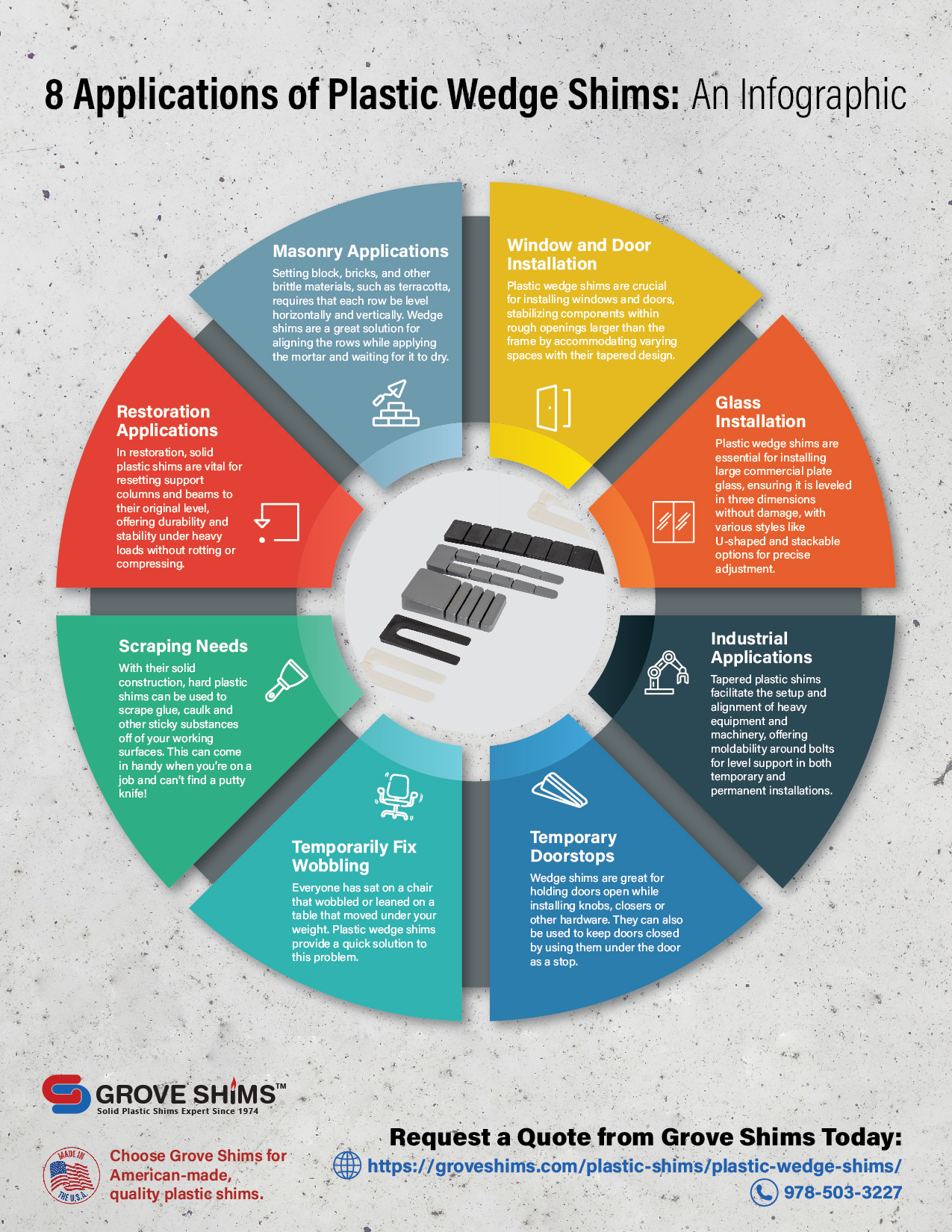 8 applications of wedge shims